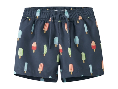 Name It badeshorts vintage indigo med farverige ispinde
