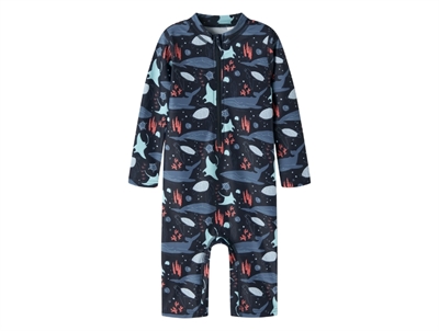Name It uv badedragt navy med havdyr print