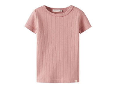 Lil' Atelier t-shirt i rosa nuance set forfra