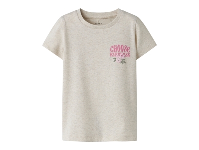 Name It t-shirt peyote melange blomsterprint front