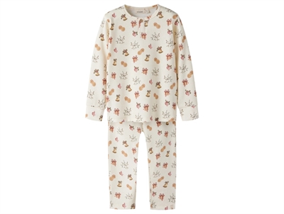 Lil' Atelier nattøj turtledove med juleprint