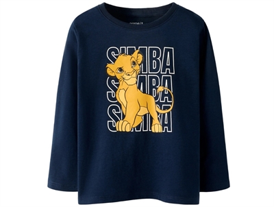 Name It bluse navy blazer med Simba print