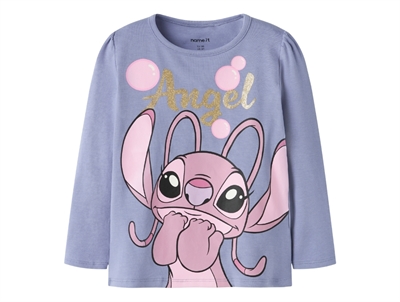 Name It bluse i lilla nuance med Stitch motiv