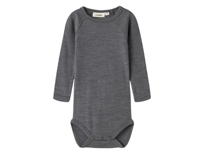 Lil' Atelier merinould body i mørkegrå nuance