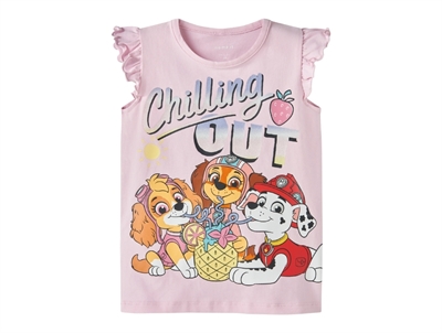 Name It t-shirt i lyserød nuance med Paw Patrol print