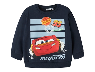Name It sweatshirt i mørkeblå nuance med Disney Cars print