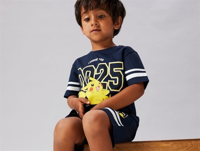 Name It børne shorts navy blazer med Pokémon model