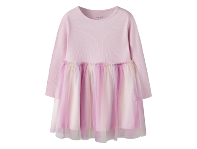 Name It kjole i lyserød nuance med tylskørt