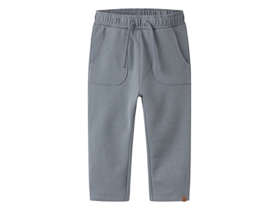 Lil' Atelier sweatpants i blå nuance tradewinds med bindebånd foran