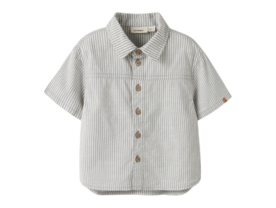 Lil' Atelier skjorte i råhvid nuance med smalle striber