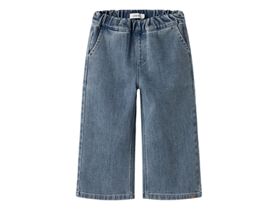 Lil' Atelier jeans i blå nuance med elastik i taljen