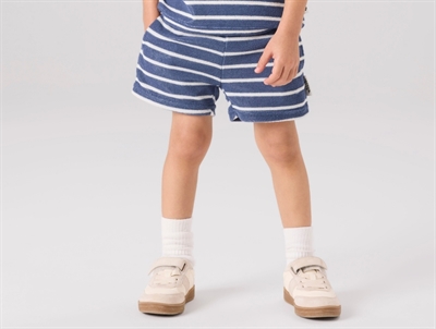 Name It shorts blå med hvide striber til børn