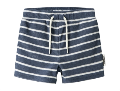 Name It stribede shorts vintage indigo med snøre