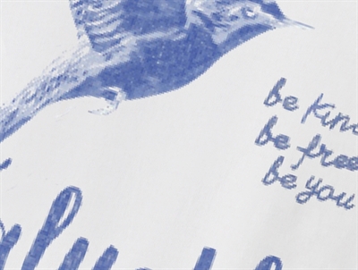 Name It t-shirt hvid fugleprint detalje