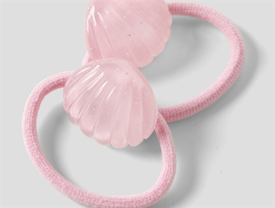 Name It hårelastik i lyserød nuance med musling detalje