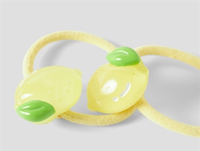 Name It hårelastik i gul nuance med citron detalje