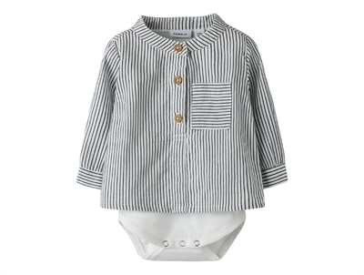 Name It skjortebody i råhvid nuance med navy striber
