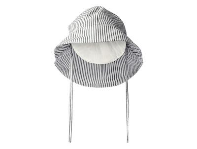 Name It solhat i råhvid nuance med navy striber