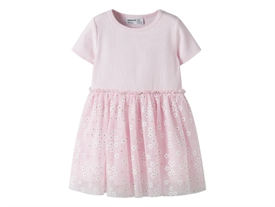 Name It kjole cradle pink med blomsterprint og tylskørt