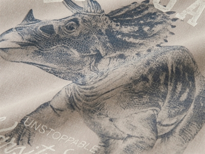 Name It børne sweatshirt chateau gray med dinosaur motiv