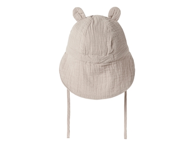 Name It muslin solhat i grå nuance set bagfra