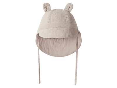 Name It muslin solhat i grå nuance med små ører