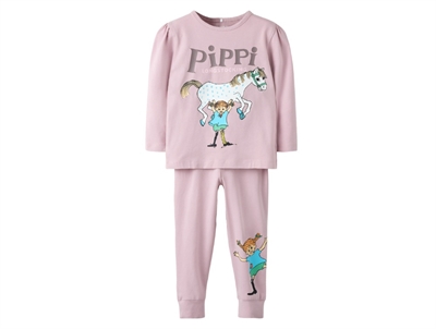 Name It pyjamas keepsake lilac med Pippi Langstrømpe print