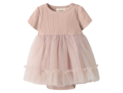 Lil\' Atelier bodykjole i lyserod nuance med tylskoert pa barn