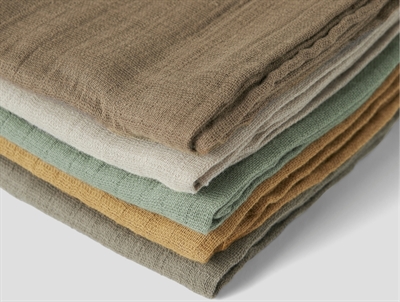 Name It muslin stofbleer i forskellige naturtoner