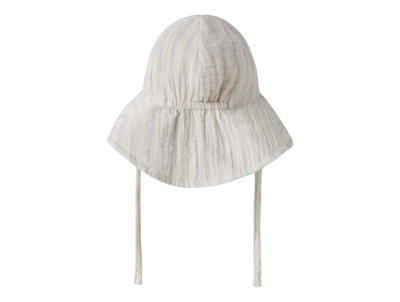 Lil\' Atelier solhat i rahvid nuance med bindebaand set bagfra