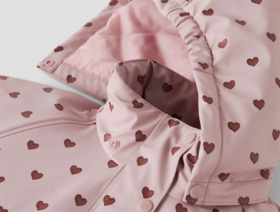 Lil\' Atelier regnsæt zephyr hearts med hjerteprint og varmt for