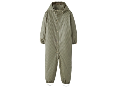 Lil' Atelier gummiflyverdragt twill stripes med striber