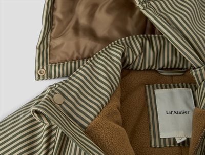 Lil\' Atelier gummiflyverdragt twill stripes med striber