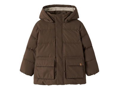 Lil' Atelier pufferjakke dark earth