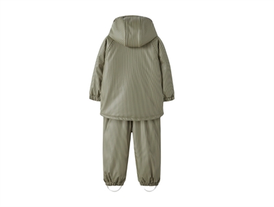 Lil\' Atelier foret regnsæt twill stripes med striber