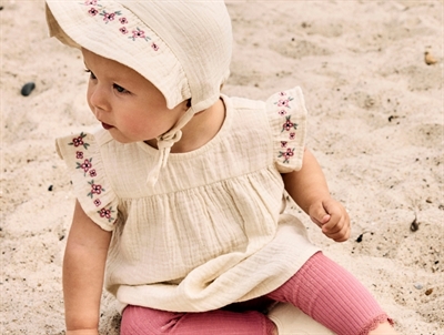 Name It baby tunika i muslin med flæser