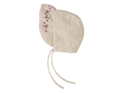 Name It solhat i raahvid nuance med blomsterbroderi