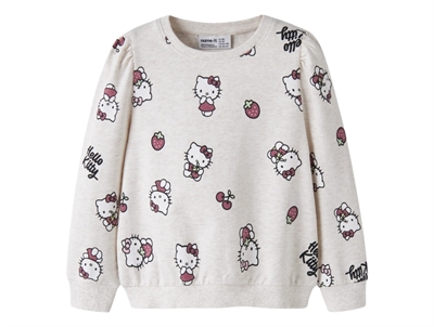 Name It sweatshirt i beige nuance med Hello Kitty print forfra