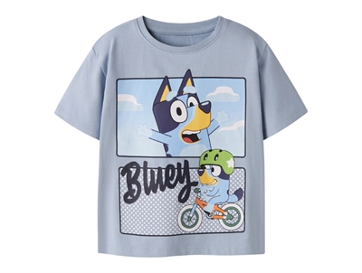 Name It t shirt i blå nuance med Bluey print foran