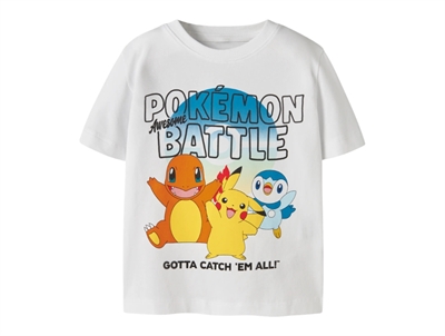 Name It t shirt i hvid med Pokémon print foran