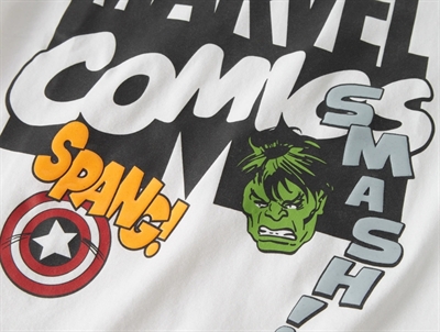 Name It t-shirt i bright white med Marvel print detalje