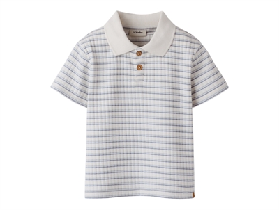 Lil\' Atelier polo t shirt i raahvid nuance med blaa striber