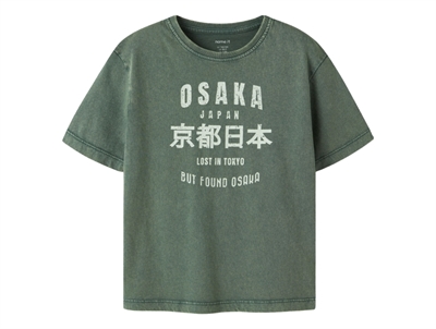 Name It t-shirt i garden topiary med print forfra