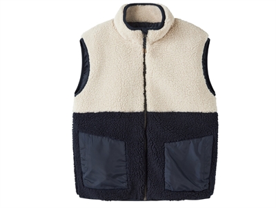Name It teddyvest dark sapphire med kontrastfarver