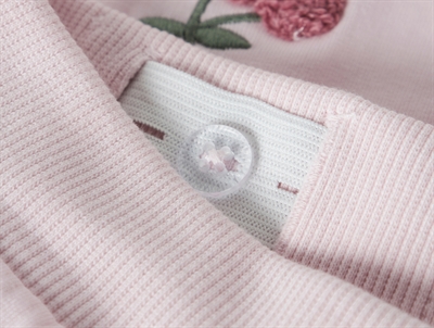 Name It sweatpants cradle pink kirsebær broderi detalje