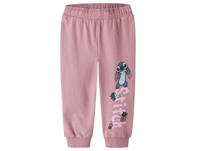 Name It sweatpants lilas med Stitch print