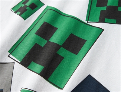 Name It t-shirt bright white med Minecraft print