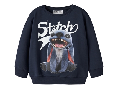 Name It sweatshirt navy blazer med Stitch print
