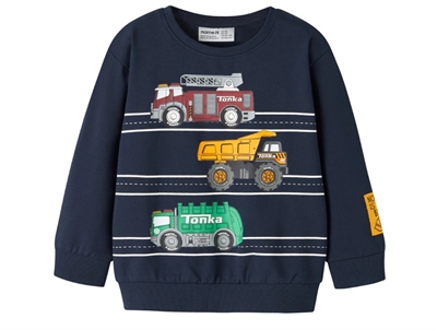 Name It sweatshirt navy blazer med Tonka print