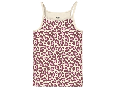 Name It undertrøje antique white med leopardprint 2-pak